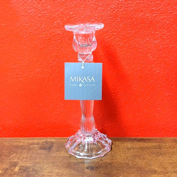 Mikasa Other - Mikasa 9" Clear Regal Glass Candleholder, Home Accents